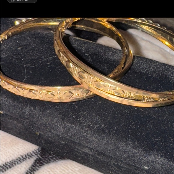 Stunning Gold-Tone Crystal Hoop Earrings - Elegant & Eye-Catching - Picture 5 of 14